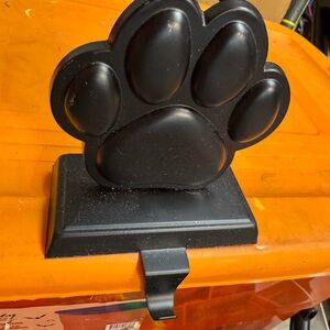Black Paw Print Stocking Holder